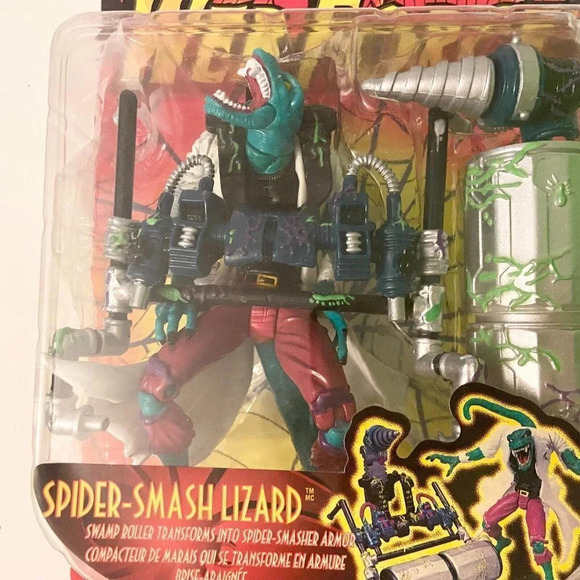 Vintage 1997 Spider Man Web Force Spider Smash Lizard Action Figure Toy Biz - Picture 5 of 16